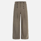 Men’s Pleated Front Wide-Leg Casual Pants