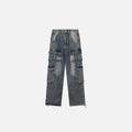 Men’s Y2K Baggy Multi-Pocket Denim Cargo Pants