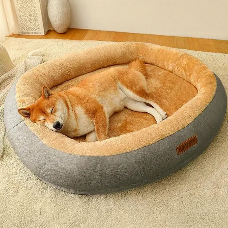 Orthopedic Bed for Large Round Dog-Zarado.uk