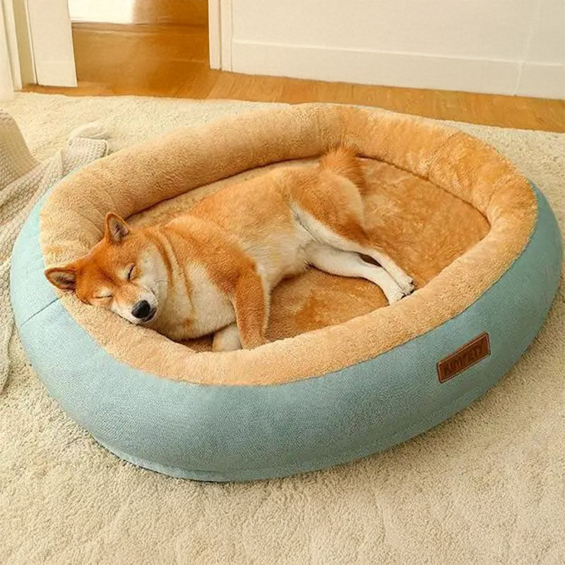 Orthopedic Bed for Large Round Dog-Zarado.uk